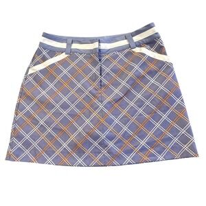 Nike Golf Skirt‎ Skort Dri fit Purple Plaid Athletic Pickle ball Tennis Size 12